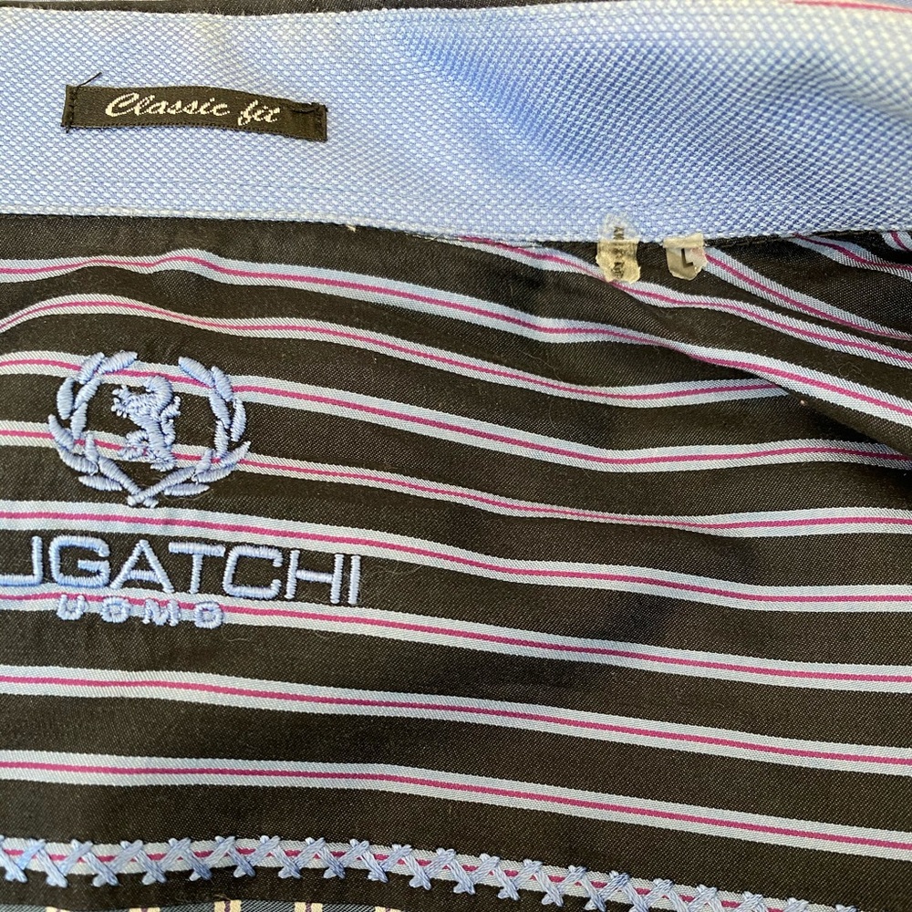 Bugatchi striped large shirt - Picture 4 of 5